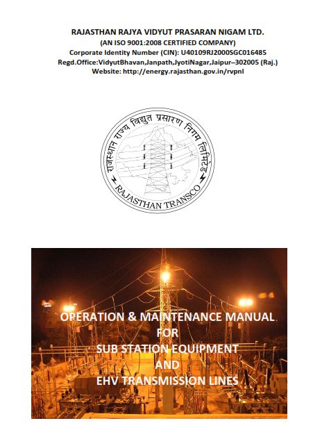 O&M Manual for Substation Equipment and Tranmission Lines
